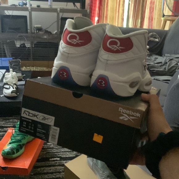 Reebok Question OG Mid Red Toe 2020 - Picture 13 of 13